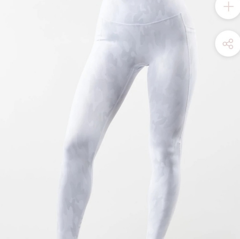 Buffbunny snow camo leggings high waist xxxl
